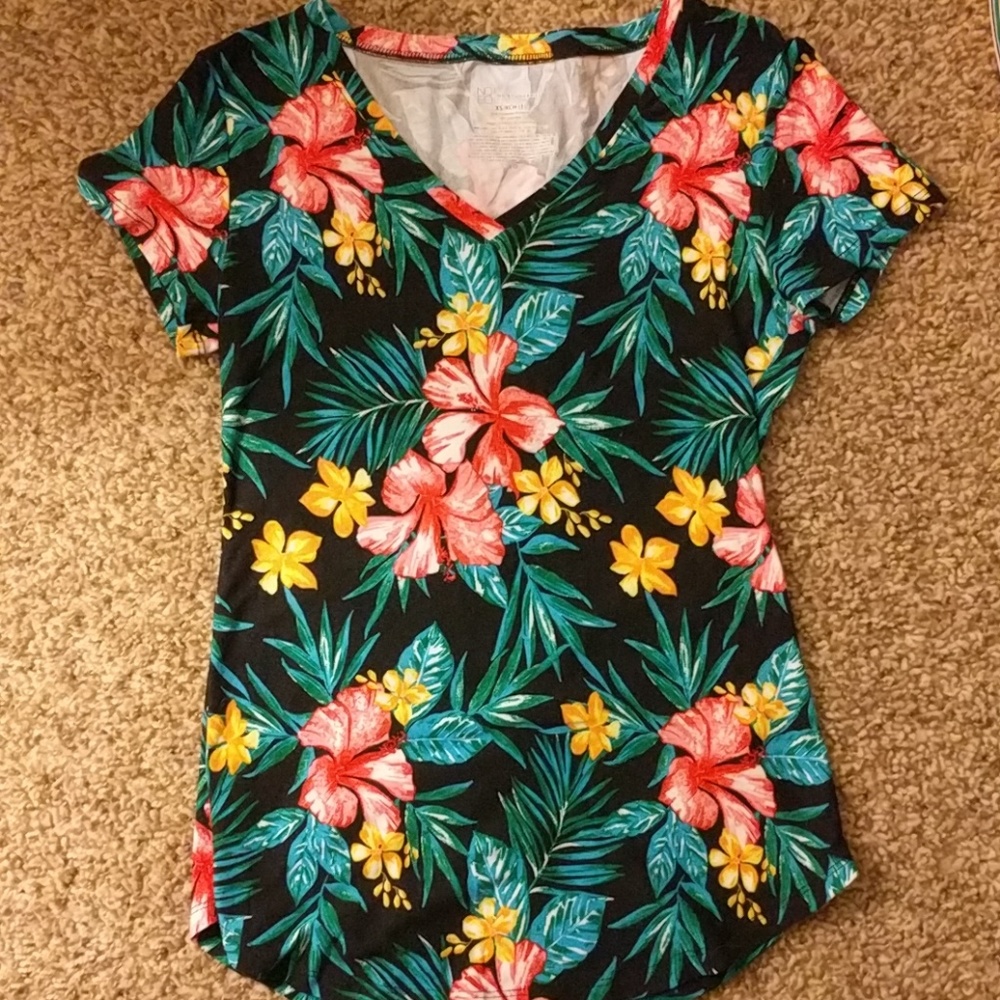 Hawaiian floral shirt